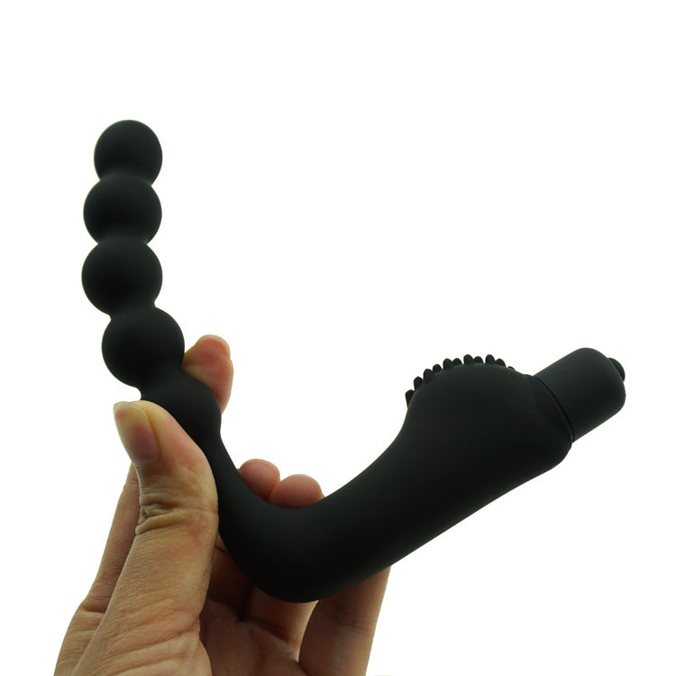 Vibrating Silicone Prostate Massager and Plug