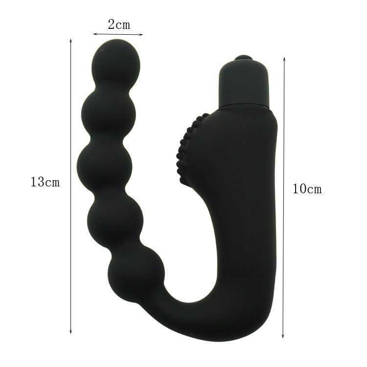 Vibrating Silicone Prostate Massager and Plug