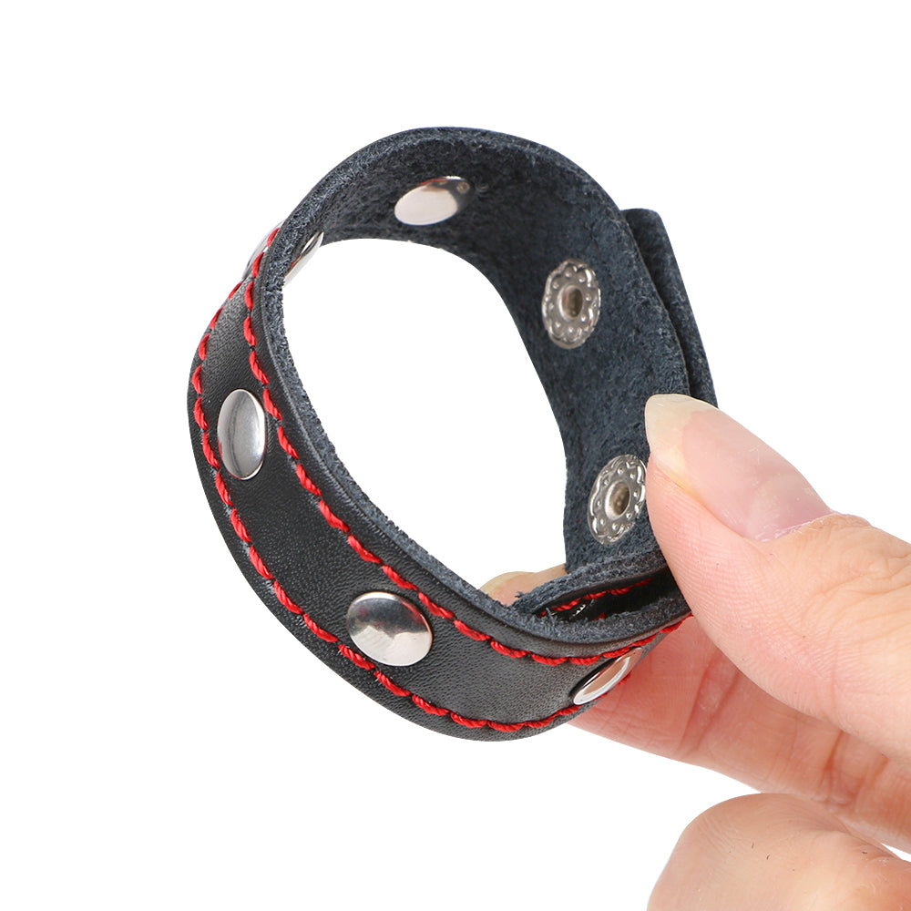 Genuine Leather JJ Ring - Adult Delay Device