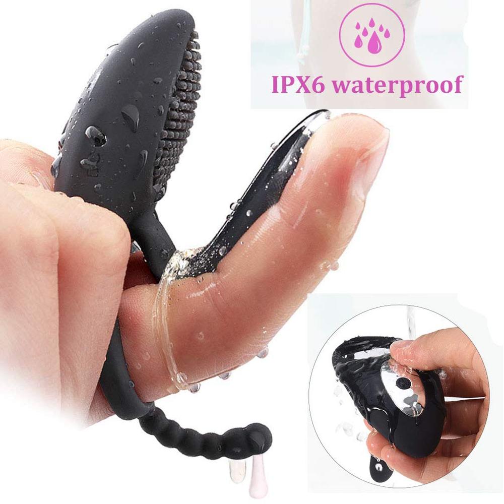 Vibrating Prostate Massager and Cock Ring for Couples